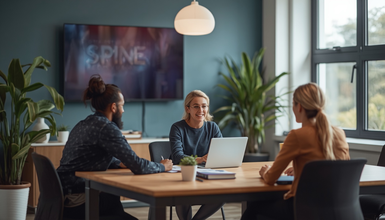 Team participating in a SpineShift office wellness session